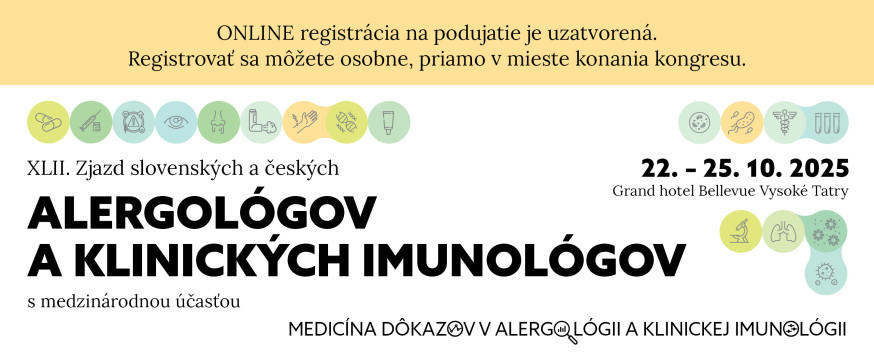 web | XLII. Zjazd slovenských a českých alergológov a klinických imunológov