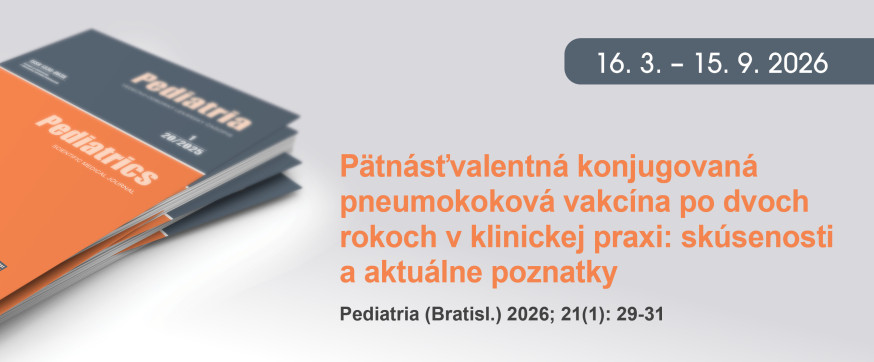 baner PED | Pätnásťvalentná konjugovaná pneumokoková vakcína po dvoch rokoch v klinickej praxi