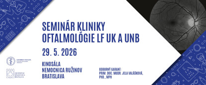 Seminár Kliniky oftalmológie LF UK a UNB
